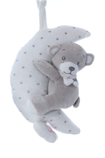 Recostore Jucarie pentru patut bebe, semiluna muzicala, 25 cm