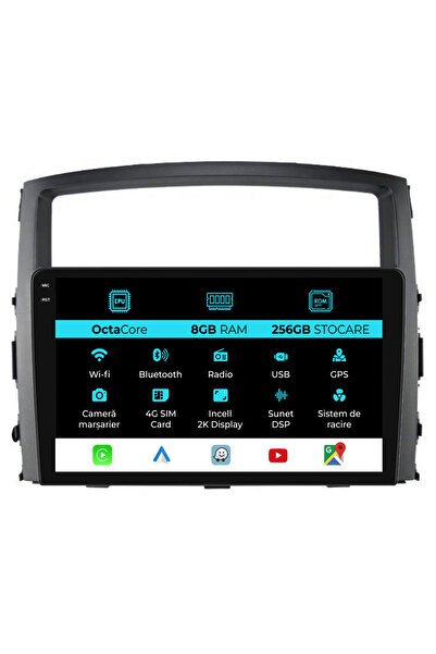 NavStore Dedicated Navigation Mitsubishi Pajero (2006-2018), 2K, 8Gb Ram, 256Gb Storage, Carplay