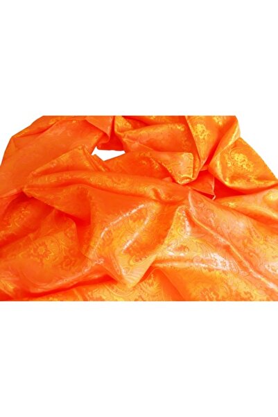 Lakshmi Luxury Oriental Silk Scarf, Orange, 160 x 60 cm