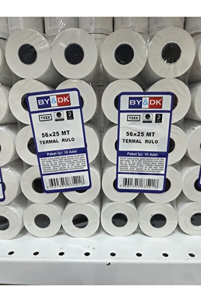 BY&DK 56x25 Termal POS rulosu