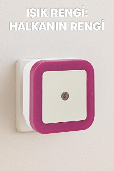 Venenon Kare Otomatik Gece Lambası Işığa Duyarlı Karanlık LDR Sensörlü Korido...