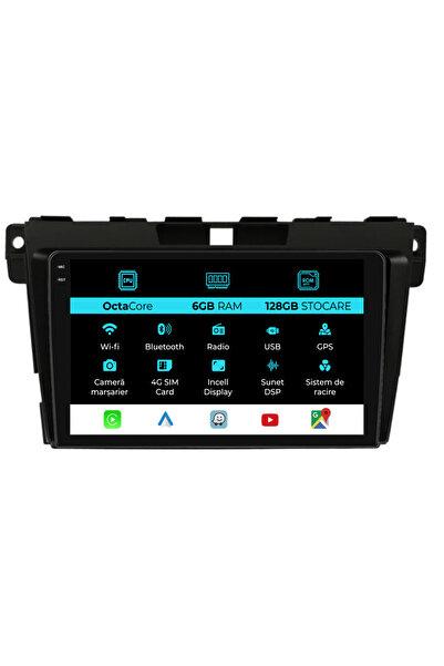 NavStore Dedicated Navigation Mazda CX-7 (2008-2015), 9Inch, 6Gb Ram, 128Gb Storage, CarPlay
