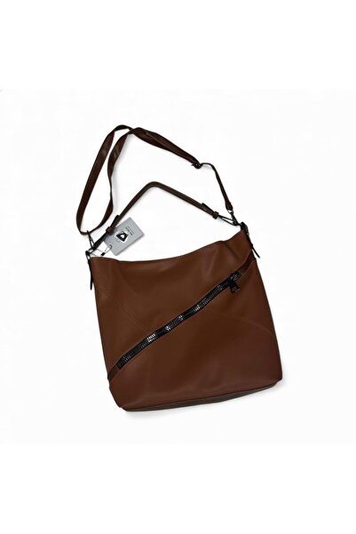 balbagss Women's Geometric Large Size Soft Faux Leather Sanmorris Shoulder Bag