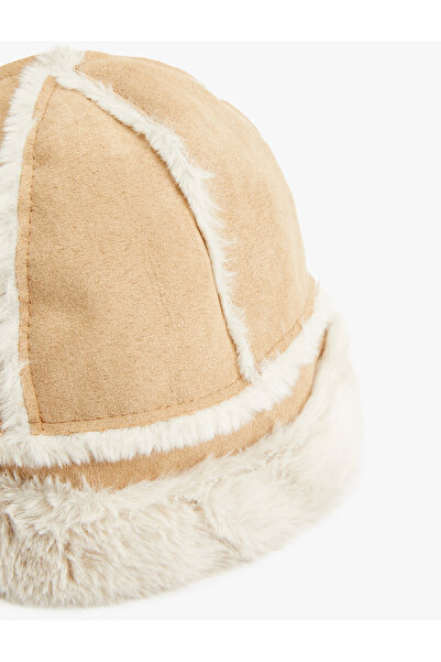Koton Plush Detailed Bucket Hat