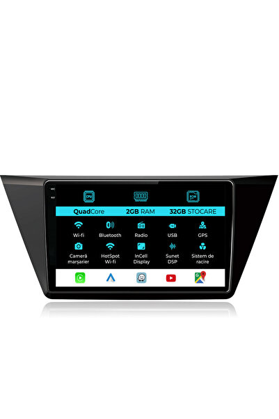 NavStore Dedicated Navigation Volkswagen Touran (2015 - 2020), 10Inch, 2Gb Ram, 32Gb Storage, Carplay