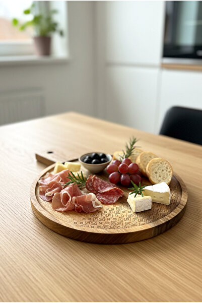 FH finehome Fean Acacia Presentation Board Round