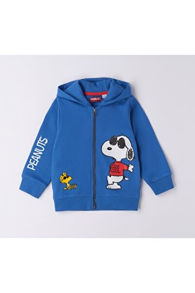 PEANUTS Hanorac cu glugă pentru băieți 0.6137 Albastru 128-140 cm