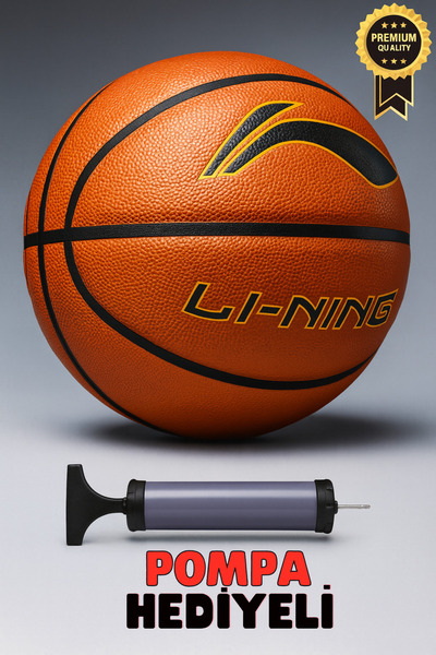 İMVULA Basketbol Topu Linik Model 5 Numara Profesyonel Kalite Pompa Hediyeli