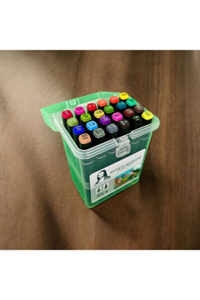 BULUT DİJİTAL Mona Lisa Double Tip Marker Pen 24 Colors Tm1 24