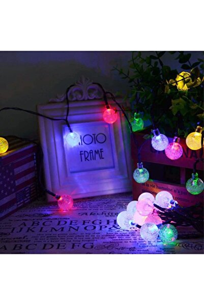 Premium Ticaret 3 m • 20 LED Kristal Top Işık Zinciri — Gün Işığı • Pilli • 2...