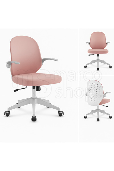 Marcoshop Scaun ergonomic reglabil pentru copii – Material respirabil cu spum...