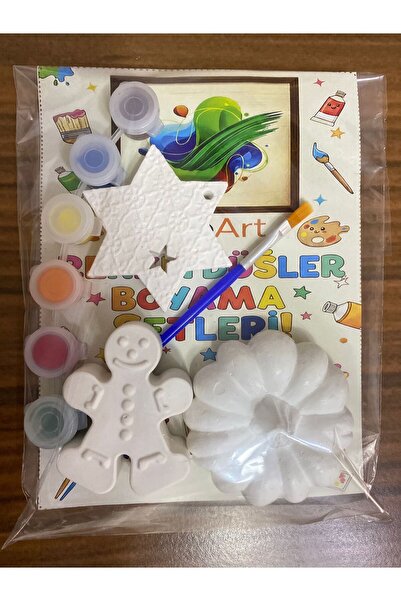 EsteArt Yaratıcı Eller: Taş Boyama Aktivite Seti-(Yıldız, Zencefilli Kurabiye...