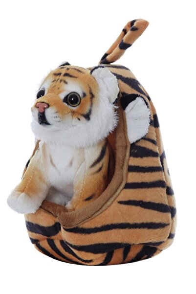 Recostore Jucarie de plus baby tigru cu cosulet, 20cm