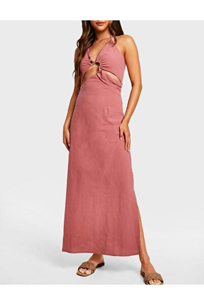 BOOHOO Rochie lunga, Roz Pudra