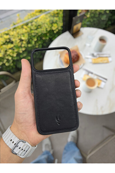 Visso leather İphone 17 PRO Model Tam Uyumlu Hakiki Deri Kişiye Özel İsimli T...
