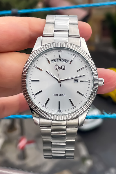 Q&Q Qq Men's Steel Watch Original Brand