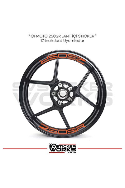 ARONA ملصق CFMOTO 250SR مع نص داخل الإطار، مجموعة من 8 ملصقات