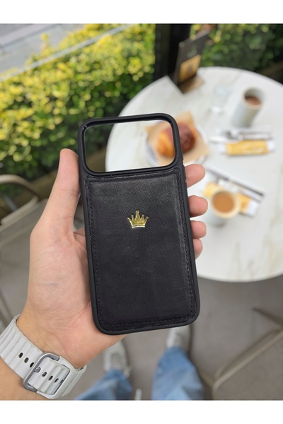 Visso leather İphone 17 PRO Model Tam Uyumlu Hakiki Deri Kişiye Özel İsimli T...