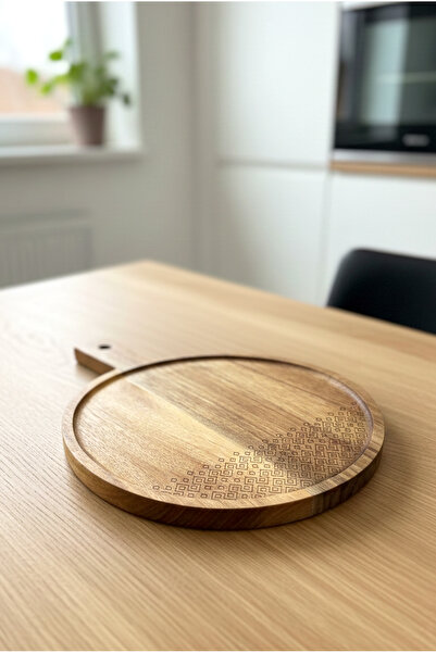 FH finehome Fean Acacia Presentation Board Round