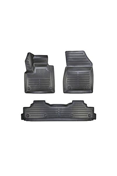 OEM Set de 4 covorașe auto pentru Mercedes EQT (2021–prezent) – Cauciuc, cu c...