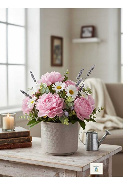 KACHKIRHOME Seramik Saksı Çiçeklik Dekoratif Bahçe Dekorasyon