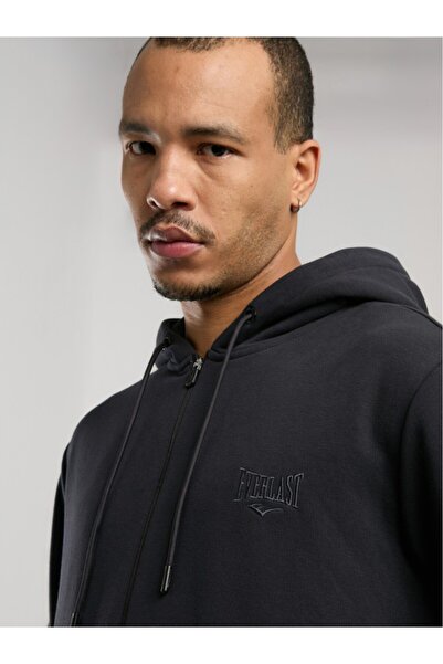 EVERLAST Ever Essentials Regular Anthracite Men's Hooded Full Zip Sweatshirt