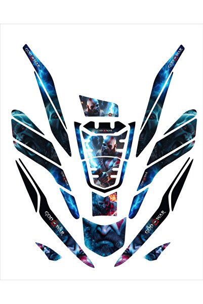 Honda Pcx 2021-2024 Uyumlu God Of War Tank Pad