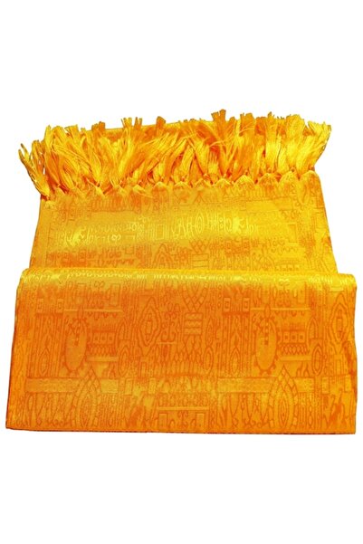 Lakshmi - Silk Oriental Scarf, orange, 160 x 60 cm