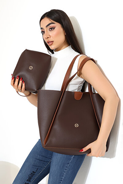 Moda Lime Women's Artificial Leather Patterned Extra Mini Bag Side Strap Handle Detail Inner Compartment Handle and Shoulder Bag