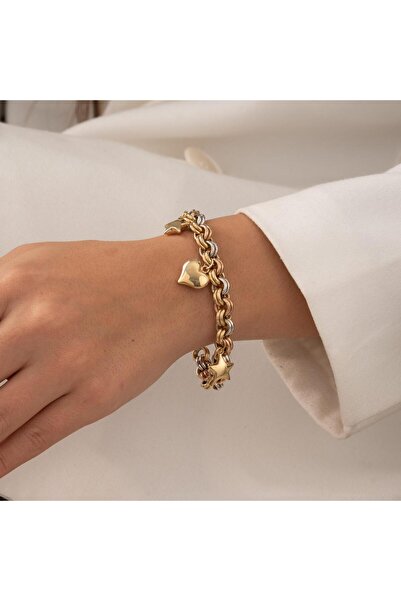 hakan mücevherat Charmlı 14 Ayar Altın Bileklik