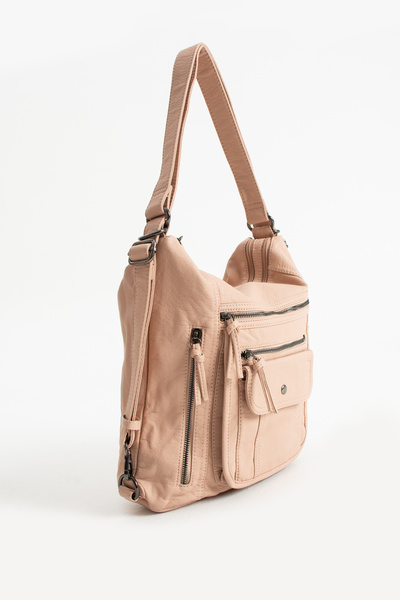 Kenyon Cox حقيبة ظهر وحقيبة كتف من الجلد المغسول KCX1019