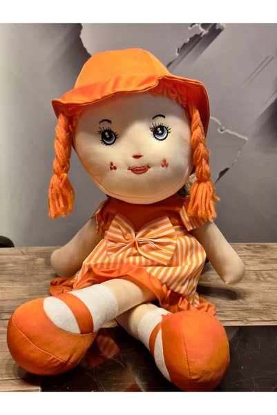 Biricik ELİF TURUNCU BEZ BEBEK 60CM