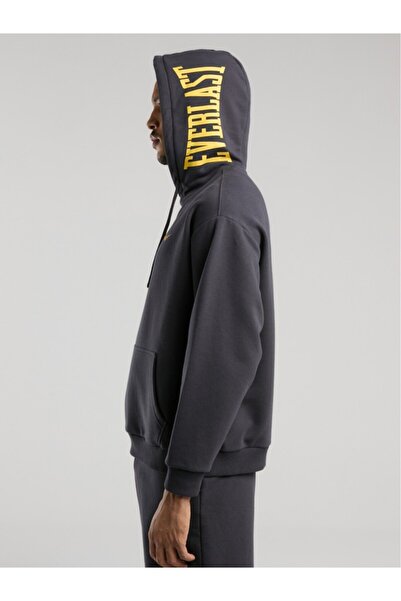 EVERLAST Ανδρικό φούτερ Ever Classics Comfort Smoked Hooded με τύπωμα