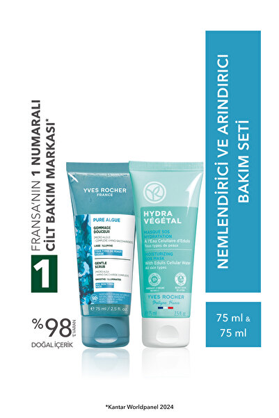Yves Rocher Nemlendirici ve Arındırıcı Cilt Bakım Seti