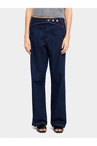 PARFOIS Düğme Detaylı Denim Pantolon