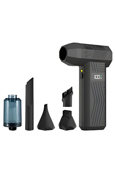 Generic Powerful 2-in-1 cordless air blower and handheld vacuum cleaner; surface dust removal blower with digital display and LED light.