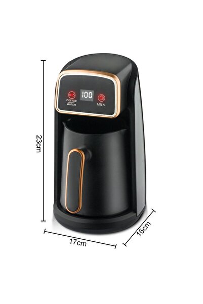 raf 3-in-1 Turkish Coffee Maker R.117 – 600W Digital Electric Coffee, Water & Milk Heater (300ml)