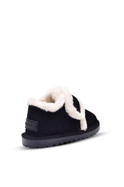 kids A more Noelle Girls' and Boys' Black Color Winter Boots with Fur Inside