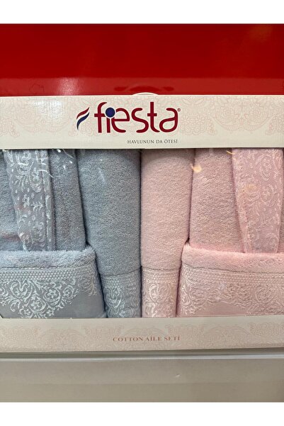 Fiesta ERKEK BAŞ BANYO BORNOZ 6 LI GÜNLÜK ÇEYİZLİK HEDİYELİK %100 PAMUK PREMİ...