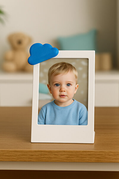 Root Made Bulut Detaylı Minimalist İnstax Fotoğraf Çerçevesi Vesikalık Bebek,...