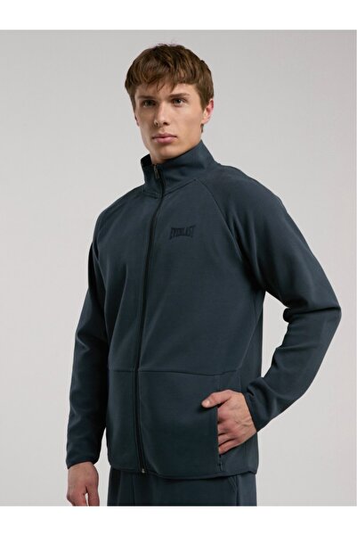 EVERLAST Ever Relaxed Regular Anthracite High Collar Men's Full Zip Sweatshirt