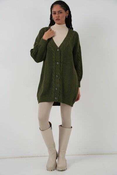 Hiccup Ζακέτα πλεκτή με λαιμόκοψη σε σχήμα V με κουμπιά BDART