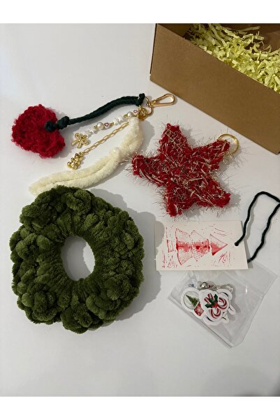 Poshy Atelier New Year Gift Box Bag Charm Scrunchie Keychain Handmade New Year Box