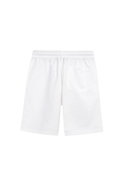 Giordano Men's Cotton Twill Bermuda Shorts: Slim Fit, Elastic Waist, Ultimate Comfort