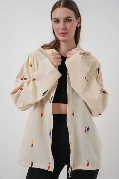 Hiccup BDART με κουκούλα Βαμβακερό μπουφάν με φερμουάρ και τσέπες