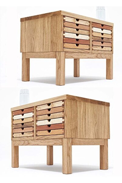 Bamena Wood Mert Ahşap Komodin