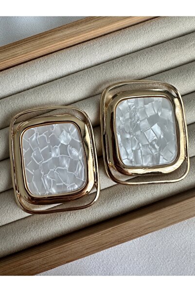 ringbox Big Quadrilateral Gold Earrings