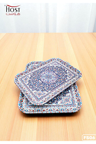 AL-HMAMMAMI Elegant decorative two-piece serving tray set
