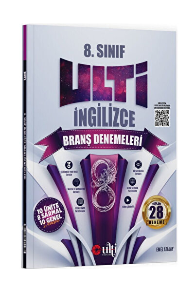 Efsane Yayınları 8.Sınıf Ulti Yayınları İngilizce Branş Denemeleri / Toplam 2...