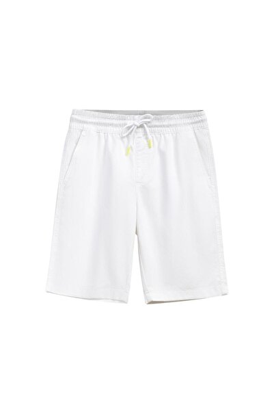 Giordano Men's Cotton Twill Bermuda Shorts: Slim Fit, Elastic Waist, Ultimate Comfort